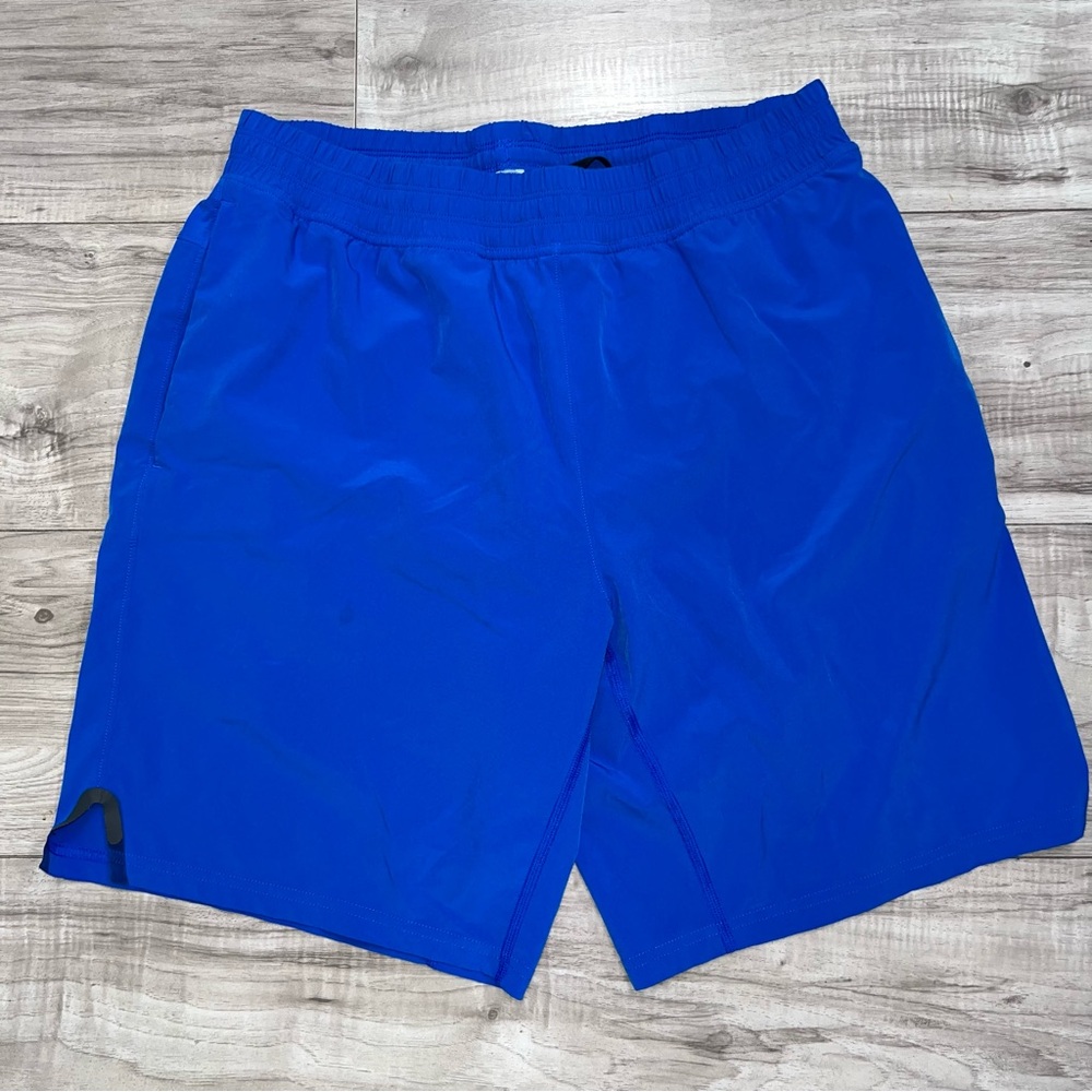 Manduka Black and Blue Athletic Shorts